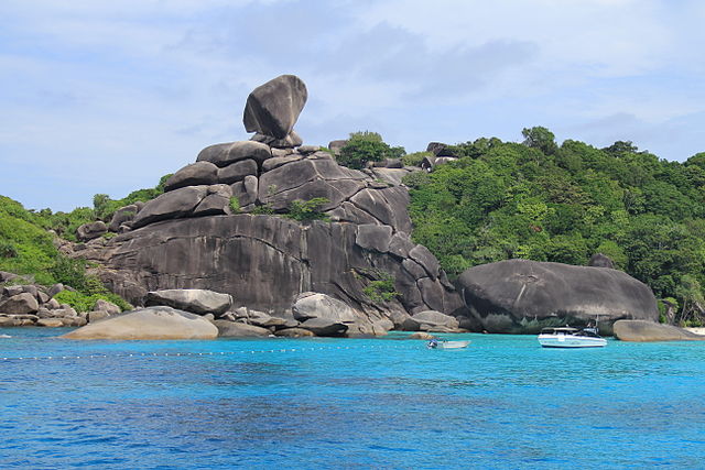 Similan Islands National Park and is approximately 70 kilometers west of the mainland in Phang Nga Province.