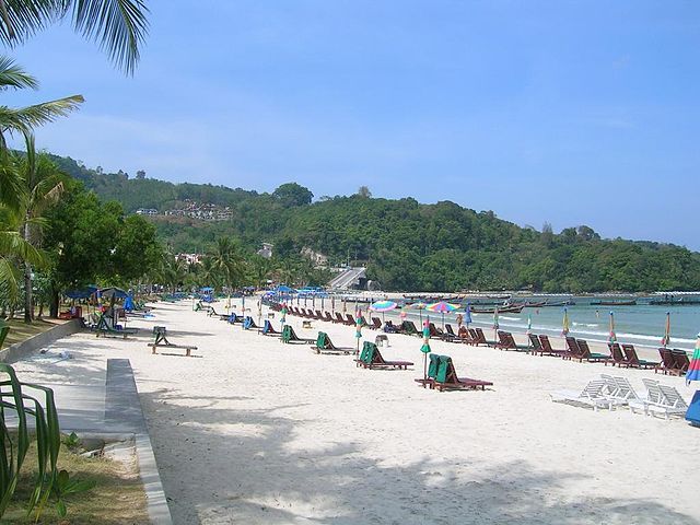 Patong Beach is known for its dynamic nightlife scene. 
