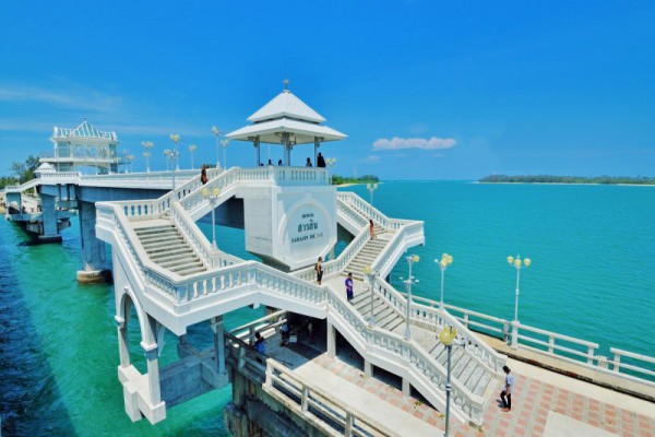 Sarasin Bridge, a beautiful and important connection between the tropical paradise of Phuket Island and mainland Thailand.