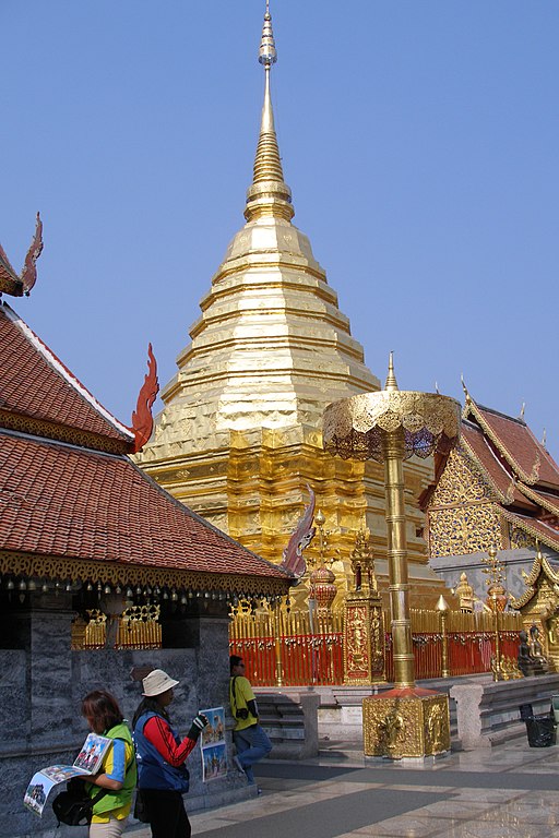 Wat Phra That Doi Suthep A beautiful temple located on the top of Doi Suthep mountain. 