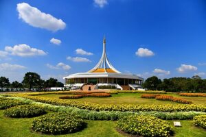 Suan Luang Rama IX is more than a public park. It pays homage to the revered king and a sacred site of nature and culture in the heart of Bangkok.