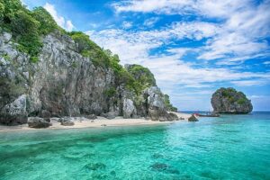 Chumphon Islands National Park is renowned for its crystal-clear waters and thriving coral reefs.