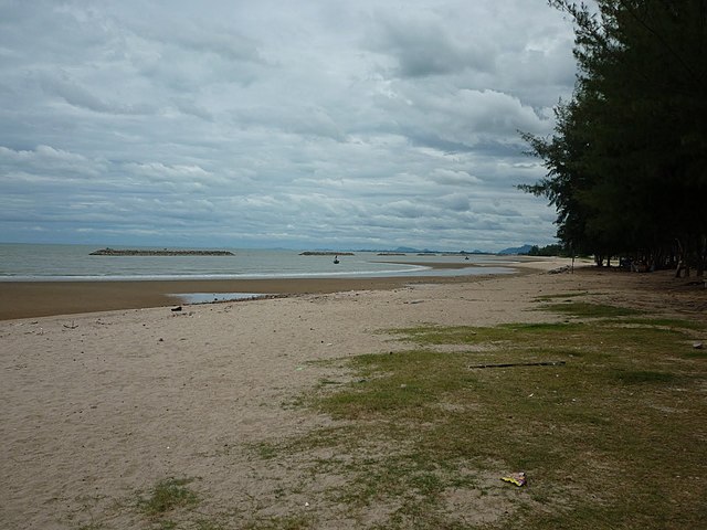 Chao Samran Beach, nestled along the Phetchaburi coastline,